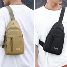 Men Backpack Tactical Sling Bag Chest Shoulder Fanny Pack Crossbody Sport Travel