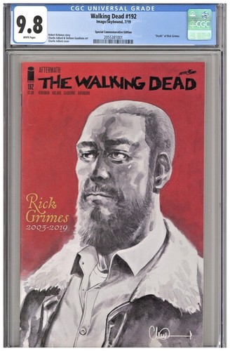 Walking Dead #192 CGC 9.8 Special Commemorative Edition Cover Variant Death Rick