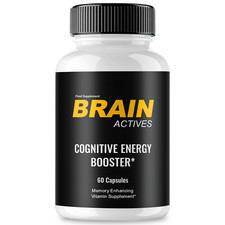 Brain Actives Brain Support Pills, Memory and Focus 60 Capsules 