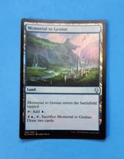 1x Memorial To Genius Dominaria 2018 Mtg Magic Card Blue Island Land 243 Foil