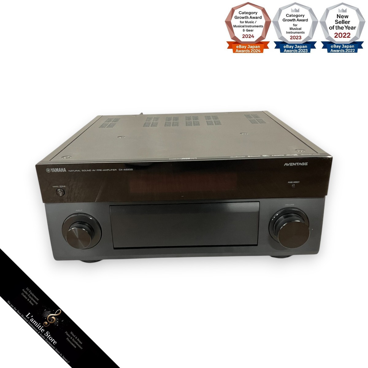 YAMAHA AVレシーバーDolbyATOMS11.2チャンネルプロセッシング Yamaha AVENTAGE 11.2-Channel AV Receiver Preamp Processor CX-A5200