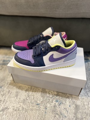 Nike Wmns Air Jordan 1 Low SE Mismatched Purple Magenta White Women  DJ4342-400 | eBay