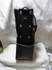 NEW LEATHER RADIO CARRY CASE W/BELT LOOP BEE ELECTRONICS 5151B-150 HEAVY DUTY