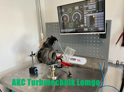 Turbolader Prüfung auf Flowbench Turbolader Check mit Prüfprotokoll und Diagnose