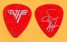 Vintage Van Halen Sammy Hagar Signature Red Guitar Pick - 1986 5150 Tour
