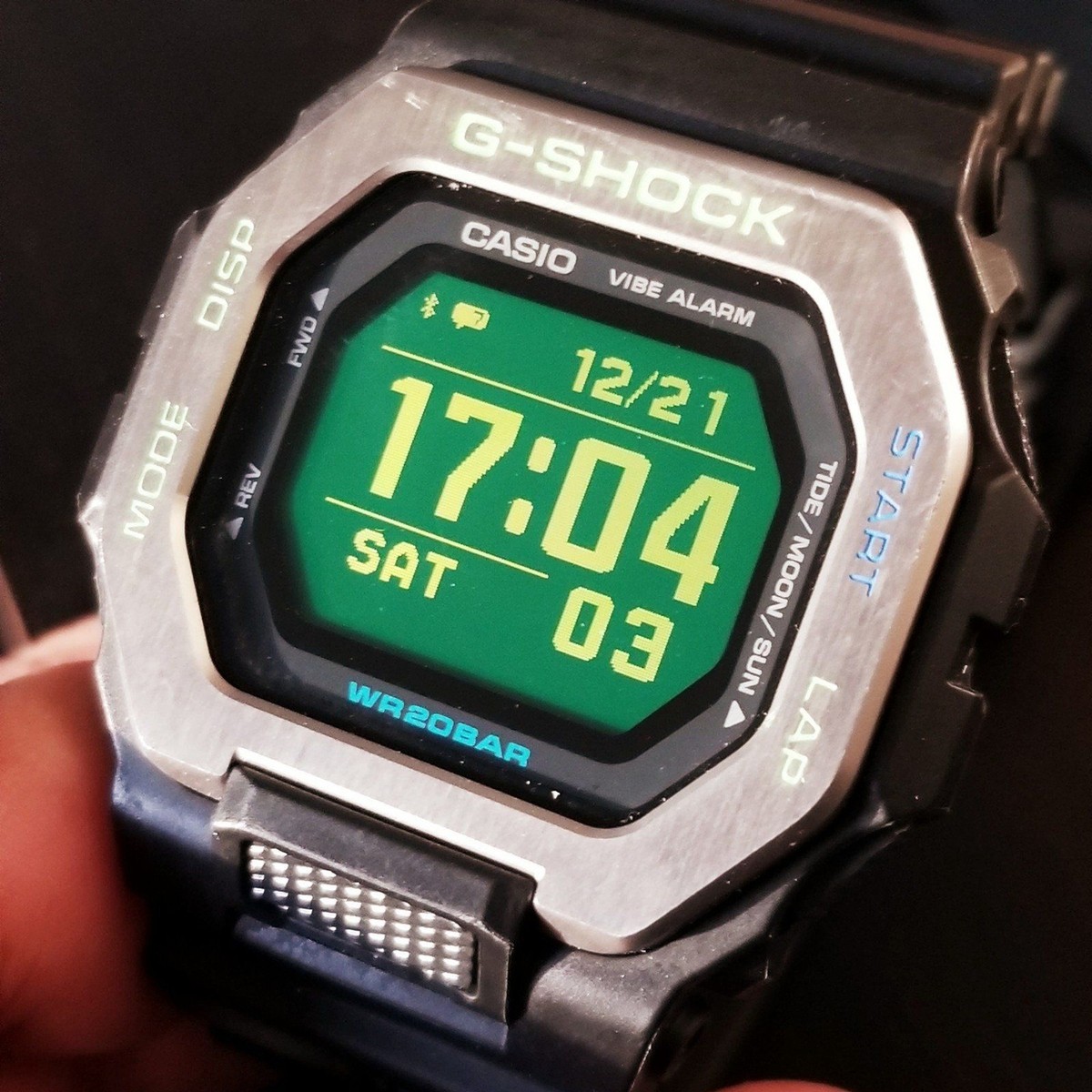 ⌚Casio G-Shock GBX-100 custom G-Lide bluetooth smartphone app training green