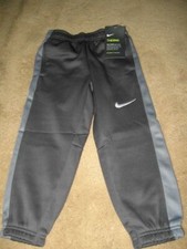 Boy's Nike Fleece Cuffed Therma-Fit Pants 86A276-UG2 Anthracite Gray