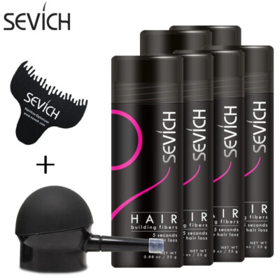 Sevich 8tlg Haaraufbau Faser Set Haar Nachwachsen Pulver Verdickung Haarwachstum