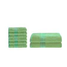 Bath and Hand Towel Set, Rayon from Bamboo Cotton Blend, Ideal for Bathroom, Gue