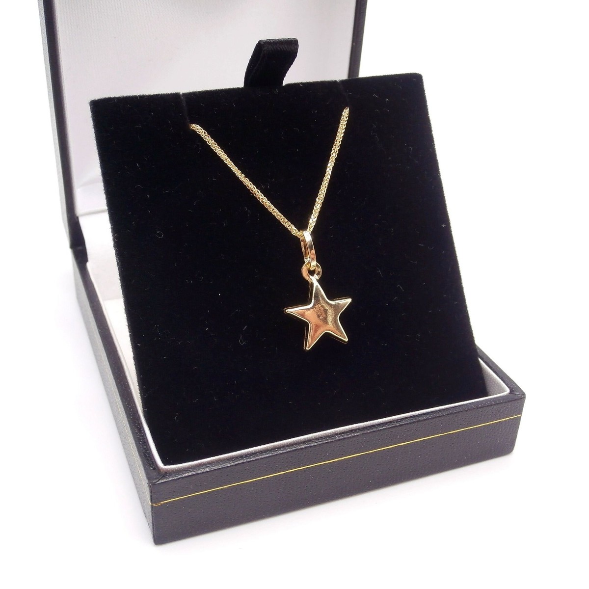 ※特別値下げ！Star Necklace Gold Gold Plated Alloy Cubic Zirconia Large Star Pendant 6mm 24