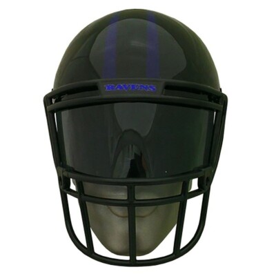 NFL Baltimore Ravens Fan Helmet Mask Tailgating Costume Smoked Visor Guard Party