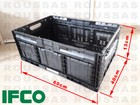 Caisse Pliable IFCO - Dimensions 60x40x13 Cm, Plastique, Empilable, Idéale Pour Stockage, Transport Ou Marché