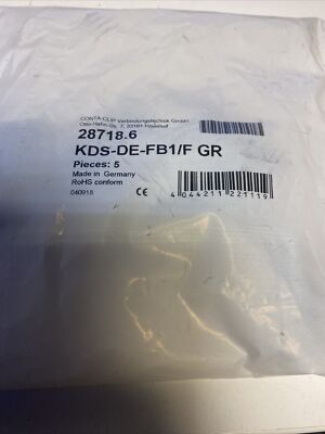 CONTA-CLIP KDS-DE-FB1/F GR Sealing Insert Gray New 28718.6