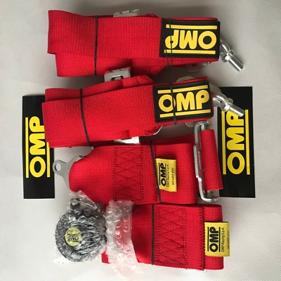 Highly Recommend Red OMP 4 Point Camlock Quick Release Car Seat Belt ...