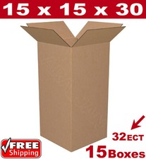 15 - 15x15x30 Cardboard Boxes Mailing Packing Shipping Box Corrugated Carton