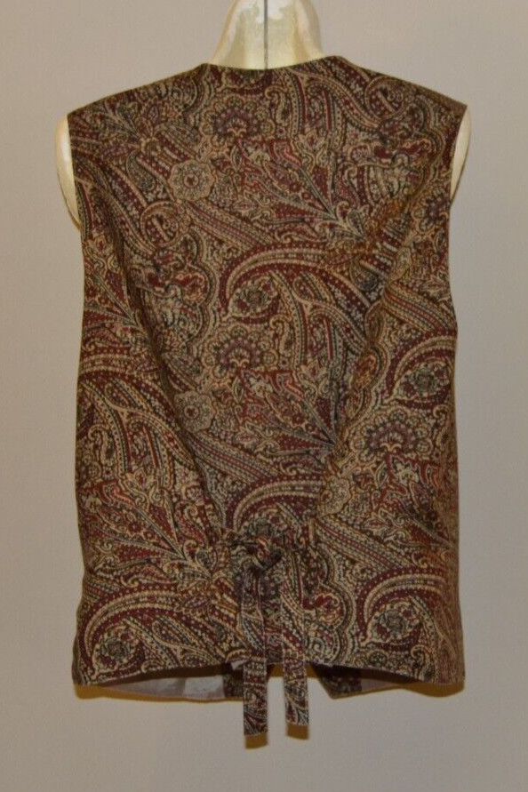 Pendleton Classic Lined Vest - Rust Multi Paisley… - image 3