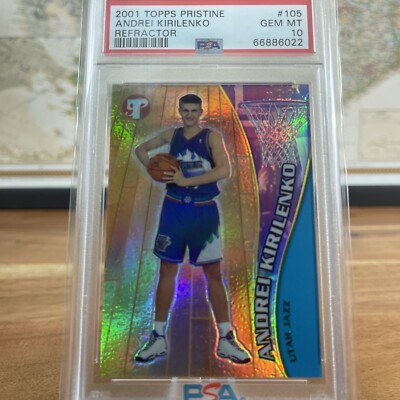 2001-02 Topps Pristine Andrei Kirilenko Rookie Card Refractor #105 ...