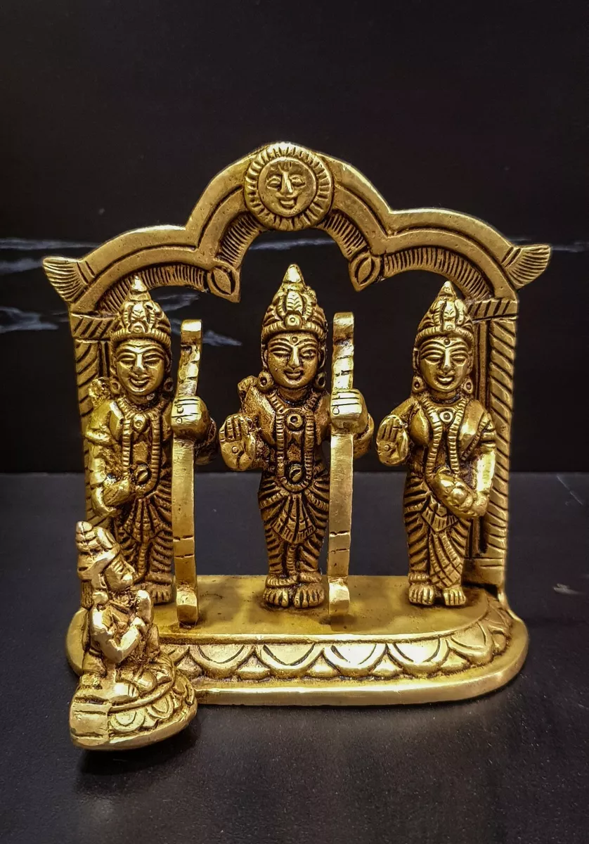 Ramdarbar Statue in Brass, Lord Rama, Lord Hanuman, Lord Lakshman ...