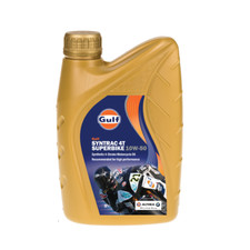 Gulf Syntrac Superbike Synthetic Oil 4T 10W-50 4 Litres