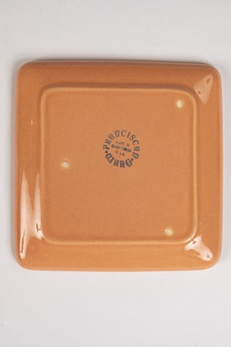 Vintage Franciscan Ware Coral Square Plate/Tray MCM Metropolitan or Tiempo Retro - Bild 3 von 5
