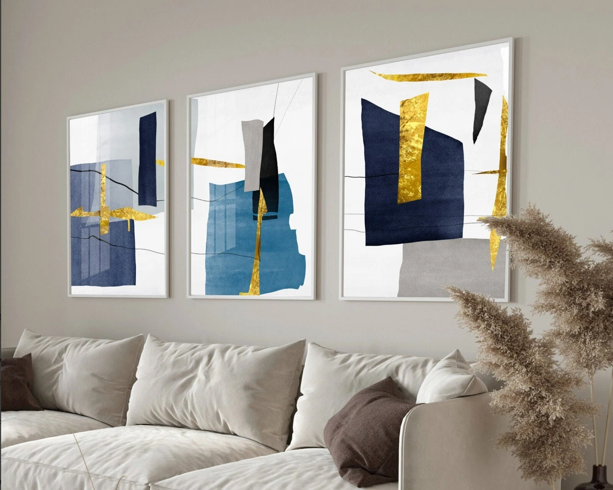 12+ Gold Navy Wall Art