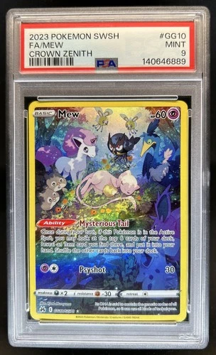 2023 Pokemon SWSH Crown Zenith Mew Galarian Gallery #GG10/GG70 PSA 9