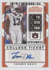 2020 Panini Contenders Draft Picks College Ticket Javaris Davis #263 Auto 8em
