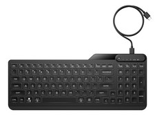 HP 400 Backlit Wired Keyboard Ash Wired - Warm White LED Illuminated Keys w/ 3