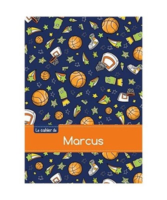 Le cahier de marcus: Cahier marcus - Blanc,96p,A5 - Basketball, COLLECTIF