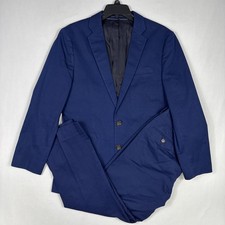 J Crew Ludlow Larusmiani Tessuti Suit Men's 36S Blue Unstructured 32x27 Pants