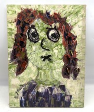 Dipinto ARMANDO STULA - "Latrigot" 1979 Olio su tela 30x40 Pittore Quadro