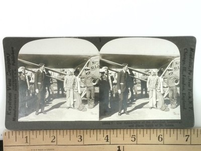 Our Ambassador of the Air Lindbergh Stereoview Keystone No. 32062