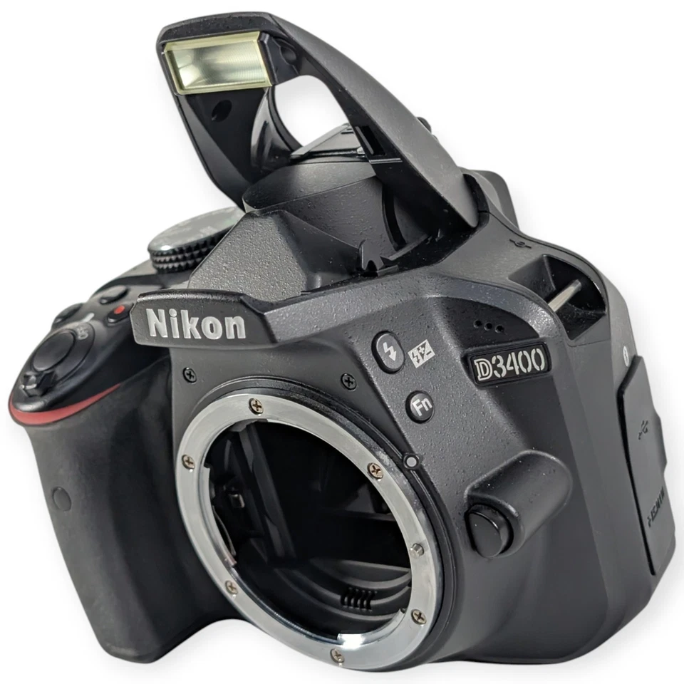 Nikon D3400 DSLR Camera Body • Excellent • LOW 2.6K Shutter • w/ Strap, Chgr.🔋 - Image 3 of 4