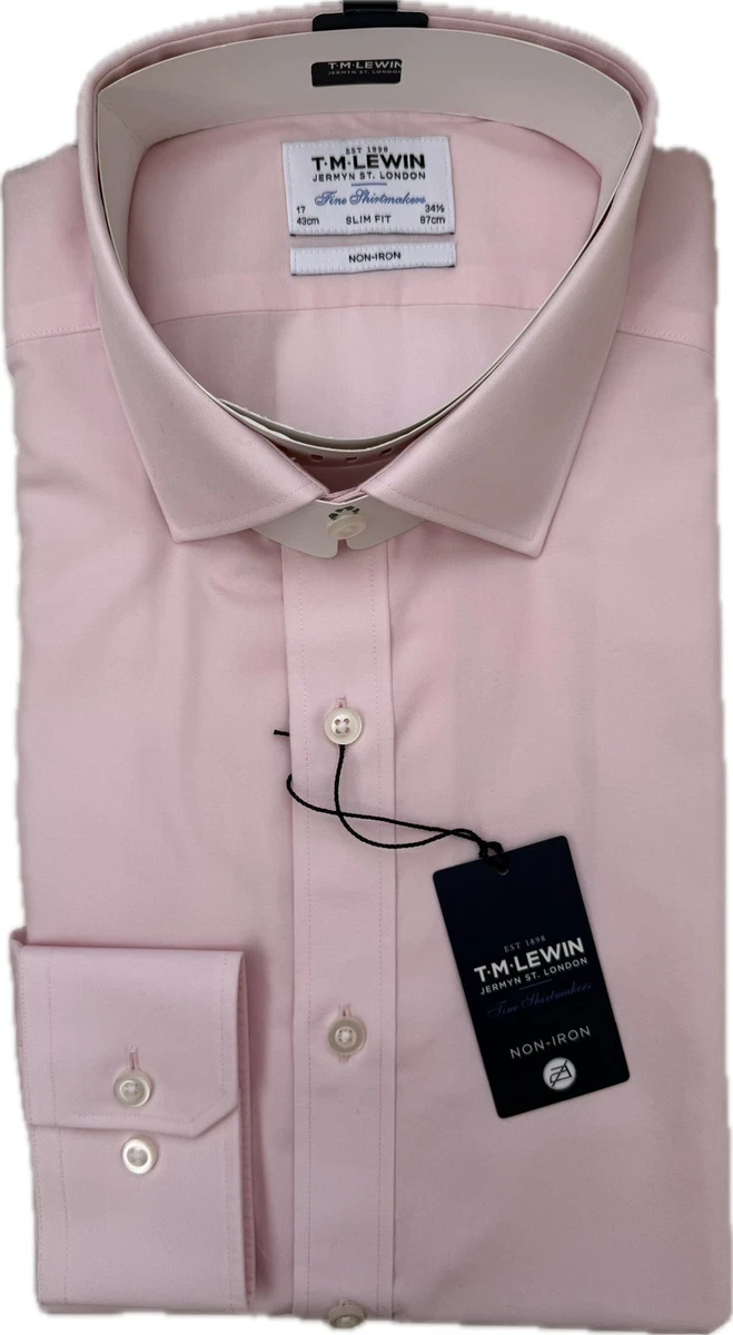 Pink Slim Formal Shirts for Men for sale | eBay UK