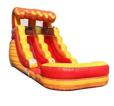 Inflatable Water Slide Commercial 12 ft Fire Wave Kids Splash Pool NO Blower