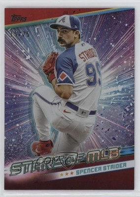 2024 Topps Series 2 Stars of MLB Red 15/75 Spencer Strider #SMLB-32 13dz