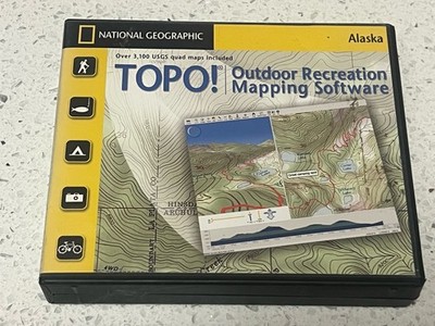 National Geographic TOPO! Alaska Seamless USGS Topographic Maps on 10 CDs