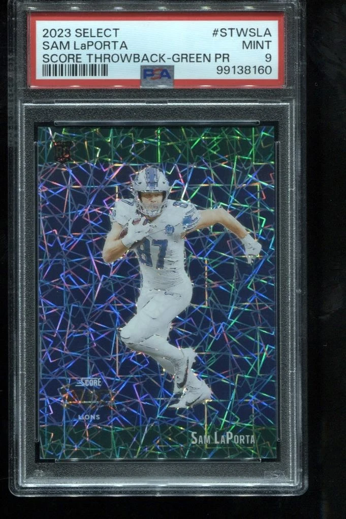 Sam LaPorta Panini Select Score Select Throwback #STWSLA Green