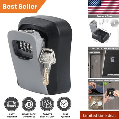 Key Lock Box for Outside Wall Mount, Waterproof Spare Key Storage Box