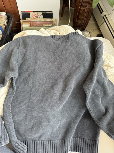 Polo Ralph Lauren Vintage Classic Cotton Crewneck Black Knit Sweater L - Bild 4 von 5