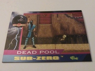 1994 Classic MK2 Mortal Kombat II 2 SUB-ZERO & DEAD POOL CHASE TRADING CARD DP12