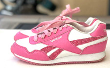Reebok Royal 13 Classic Jog Kids Girls Shoe Athletic Sport Sneakers White Pink