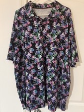 MAELREG Performance Polo 3XL Men's Short Sleeve Shirt Multicolor Floral Tropical