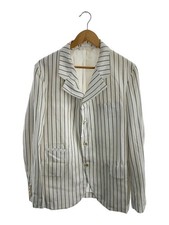 COMME des GARCONS HOMME DEUX AD2022 Tailored Jacket L otton WHT Stripe DK-J054