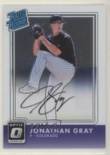 2016 Panini Donruss Optic Rated Rookies Signatures Jon Gray Jonathan Auto RC e4e