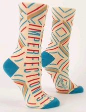 Blue Q Women's Novelty Socks Imperfectionist women's shoe size 5-10)