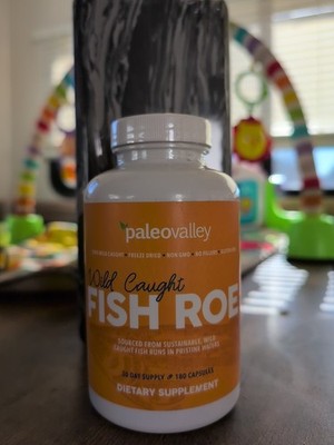 Paleovalley Wild Caught Fish Roe 180 Capsules Omega-3 B Vitamins