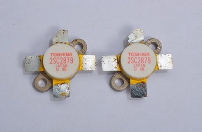 MATCHED PAIR GENUINE TOSHIBA JAPAN 2SC2879 RF TRANSISTOR 870S FT-1000MP LOT O9D