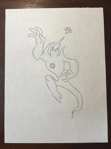 10 BEN 10 ORIGINAL PENCIL ARTWORK CREATED FOR CARTOON NETWORK'S STYLE GUIDES - Picture 11 of 11