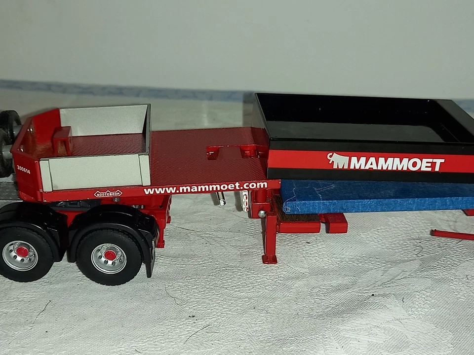 WSI MAMMOET MAN 8X4 CON REMOLQUE DE EJE 8x y remolque de carga de acero WSI TEKNO CORGI  Foto 4 de 4